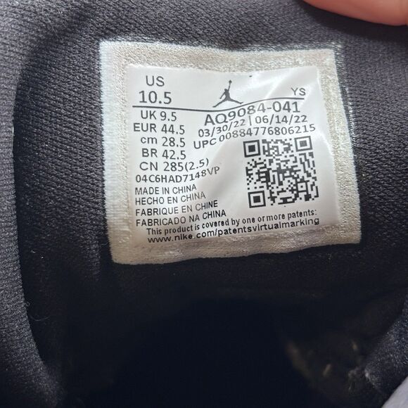 Jordan Max Aura Black White Gold Basketball Shoes Mens Size 10.5 AQ9084-041 - Picture 6 of 9